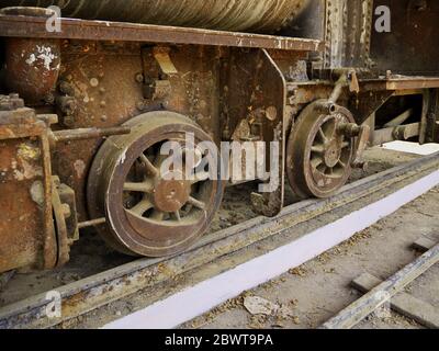 Il vecchio treno, Laos sud, fiume Mekong Foto Stock