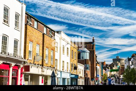 Case tradizionali a Windsor, Inghilterra Foto Stock