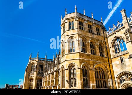 Cappella di San Giorgio al Castello di Windsor, Inghilterra Foto Stock