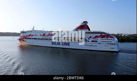 TRAGHETTO SILJA LINE con partenza da Stoccolma. Svezia. Foto Stock