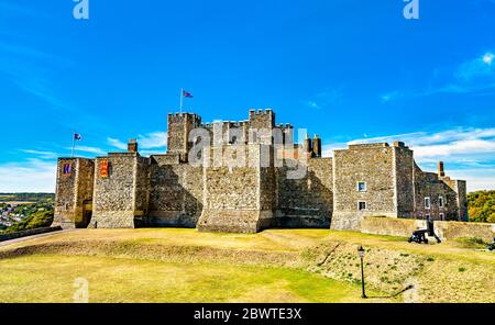 Dover Castle a Kent, Inghilterra Foto Stock