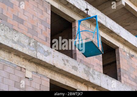 Sistema di trasporto minuscolo nella costruzione della casa. Foto Stock