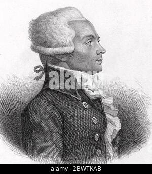 MAXIMILIEN ROBESPIERRE (1758-1794) avvocato e rivoluzionario francese Foto Stock