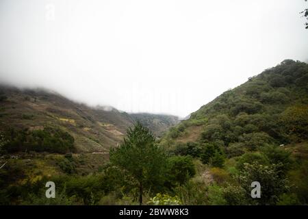 Vista della strada delle strade di queretaro (sierra gorda) Foto Stock