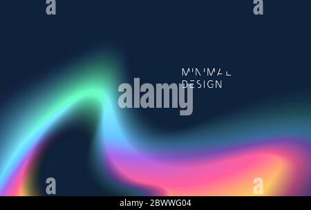 sfondi astratti con forme di gradiente vibranti. Modello di progettazione per copertine e poster Illustrazione Vettoriale