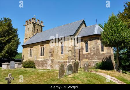 Chiesa di San Michele, Sibbdon Carwood, vicino a Craven Arms, Shropshire Foto Stock