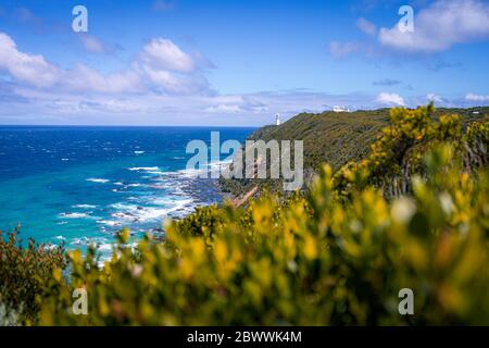 Vista fantastica dalla collina, Australia Foto Stock