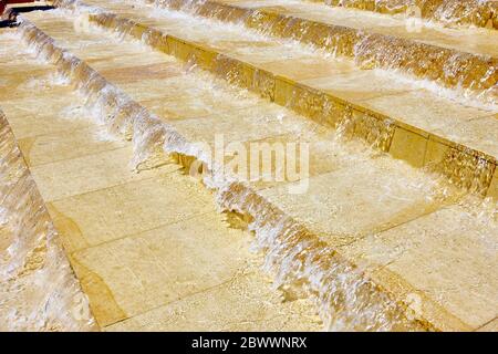 Cascade Steps, Anchor Road, Bristol, Inghilterra, Regno Unito Foto Stock