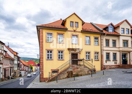 Città storica di Tann Rhön, Germania Foto Stock