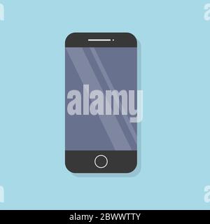 icona smartphone dal design piatto per il bambino Illustrazione Vettoriale