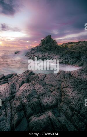 Alba a Bombo Headland, Australia Foto Stock