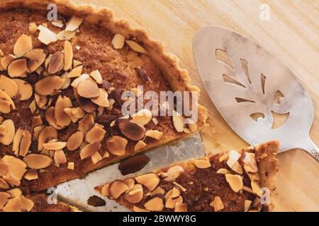 crostata di mandorle fresche Foto Stock