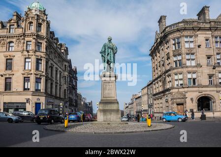 William Pitt, la statua più giovane di George Street Edimburgo. Foto Stock