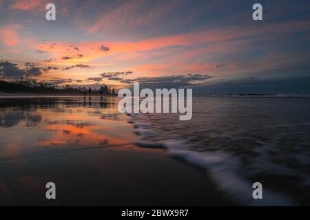 Tramonto a Byron Bay, Australia Foto Stock