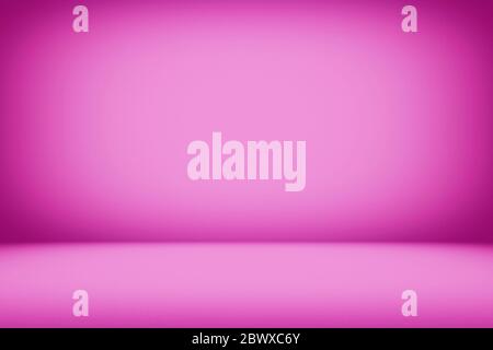 Abstract Luxury Fuchsia o Magenta Pink Color Gradient Studio sfondo con grani, adatto per la presentazione del prodotto, Mockup e sfondo. Foto Stock