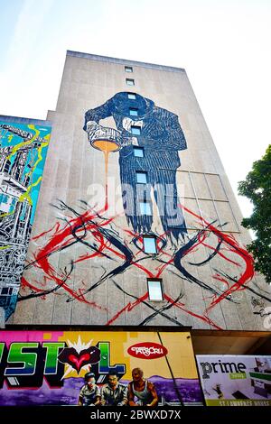 Nick Walker Street art, Bristol, Regno Unito, Inghilterra Foto Stock