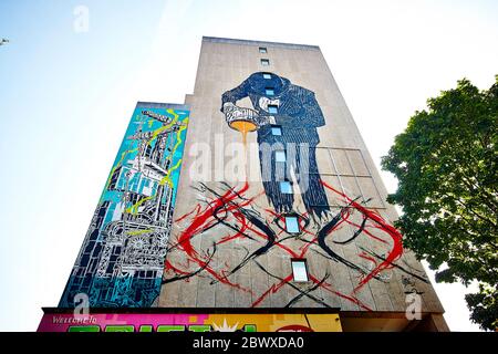 Nick Walker Street art, Bristol, Regno Unito, Inghilterra Foto Stock