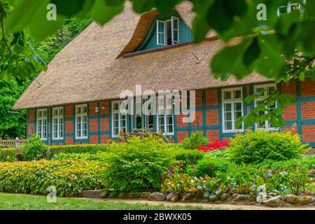 Rathaus o municipio del villaggio di artisti Wortswede, Künstlerdorf Wortswede, Distretto Osterholz, bassa Sassonia, Germania Foto Stock