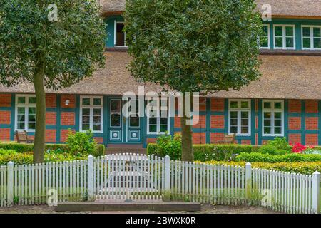 Rathaus o municipio del villaggio di artisti Wortswede, Künstlerdorf Wortswede, Distretto Osterholz, bassa Sassonia, Germania Foto Stock