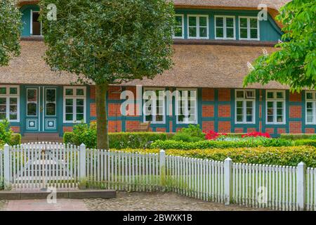 Rathaus o municipio del villaggio di artisti Wortswede, Künstlerdorf Wortswede, Distretto Osterholz, bassa Sassonia, Germania Foto Stock