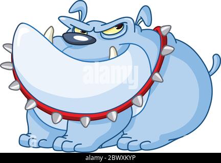 Bulldog cartoon Illustrazione Vettoriale