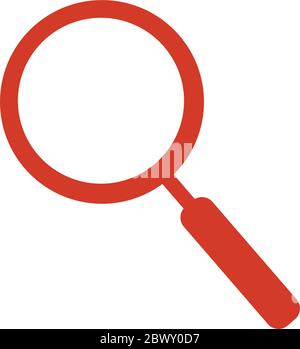 Icona lente di ingrandimento icona di ricerca vettoriale isolata su lente di ingrandimento vettoriale bianca o segno di ingrandimento Illustrazione Vettoriale