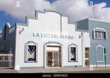 La Luz del Mundo Chiesa a Little Havana, Miami, Florida, Stati Uniti Foto Stock