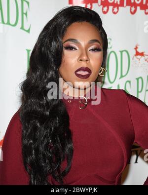 25 novembre 2018, Los Angeles, California, USA: Ashanti, Ashanti Shequoiya Douglas, arriva alla 87a parata annuale di Natale di Hollywood a Hollywood, California, il 25 novembre 2018. (Immagine di credito: © Billy Bendight/ZUMA Wire) Foto Stock