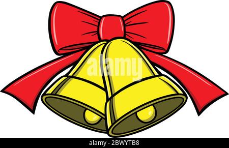 Campane di Natale- un'illustrazione delle campane di Natale. Illustrazione Vettoriale