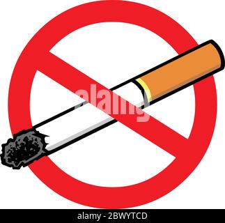 Sigaretta Ban- un'illustrazione di sigaretta Ban. Illustrazione Vettoriale