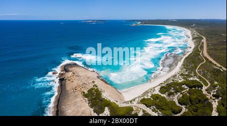 Vista panoramica aerea della Twilight Bay a Esperance, Australia Occidentale Foto Stock