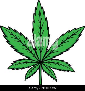 Marijuana- un'illustrazione di Marijuana. Illustrazione Vettoriale