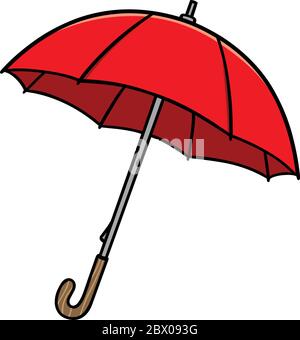 Ombrello - un'illustrazione di un ombrello. Illustrazione Vettoriale