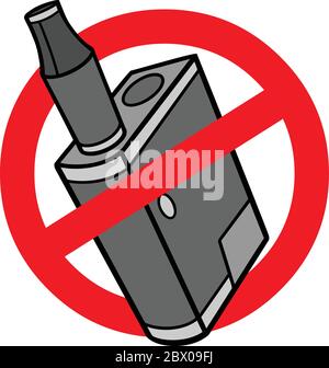 Vape Pen Micro Ban- un'illustrazione di un Micro Ban Vape Pen. Illustrazione Vettoriale