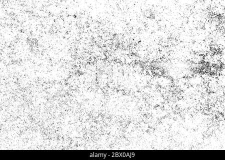 Grunge texture in bianco e nero. Sfondo monocromatico di crepe, graffi, scheggiature, macchie, macchie di inchiostro, linee. Superficie astratta dal design scuro Foto Stock