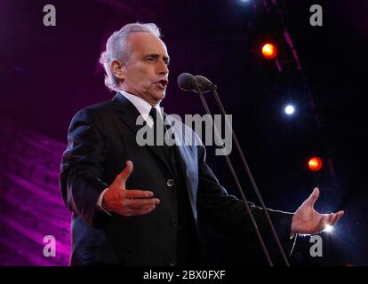 Tenore Jose Carreras al BBC Proms nel Park Hyde Park Londra Foto Stock