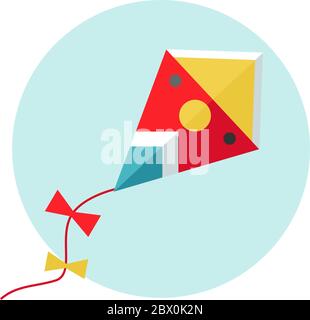 Illustrazione del vettore kite. Illustrazione Vettoriale