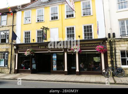 Il pub Silk Mercer a Devizes, Wiltshire. Foto Stock
