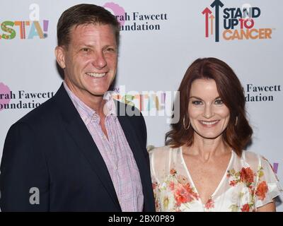 6 settembre 2019: Doug Savant e Laura Leighton partecipano al festival "Tex-Mex Fiesta" della Farrah Fawcett Foundation in onore di marcia Cross al Wallis Annenberg Center for the Performing Arts di Beverly Hills, California, il 6 settembre 2019. (Immagine di credito: © Billy Bendight/ZUMA Wire) Foto Stock