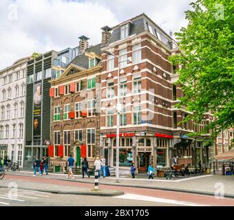 Amsterdam maggio 18 2018 - il Museo della Casa di Rembrandt dove Rembrandt dipinse la maggior parte delle sue opere nel vecchio quartiere ebraico di Amsterdam Foto Stock