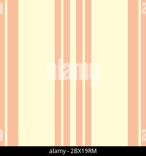 Striscia a stridio classica in colori caldi e neutri. Sfondo di pattern vettoriale senza giunture. Sfondo geometrico a strisce lineari. Stampa sofisticata su tutto il circuito Illustrazione Vettoriale