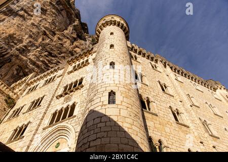 Rocamadour, Lot, Dordogna, Occitanie, Francia Foto Stock