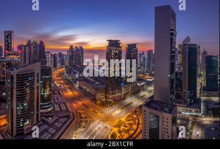 Splendida città della West Bay Area Doha City Foto Stock
