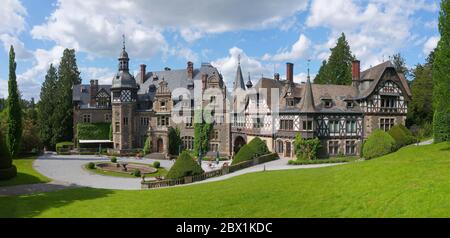 Castello di Rauischholzhausen, distretto di Rauischholzhausen, comune di Ebsdorfer Grund, distretto di Marburg-Biedenkopf, Assia centrale, Assia, Germania Foto Stock