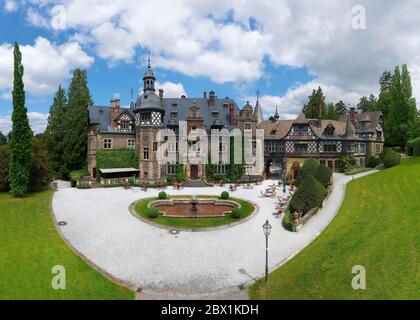 Castello di Rauischholzhausen, quartiere di Rauischholzhausen, Ebsdorfer Grund, Assia, Germania Foto Stock