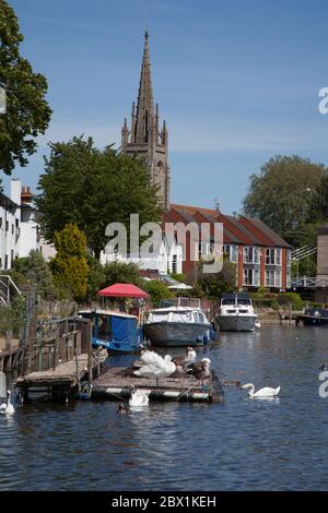 All Saints Church by the Thames at Marlow in Buckinghamshire, Regno Unito Foto Stock