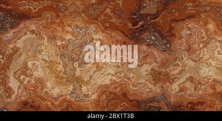 Rosso travertino bella Tile. Texture per il design. Illustrazione 2D Foto Stock