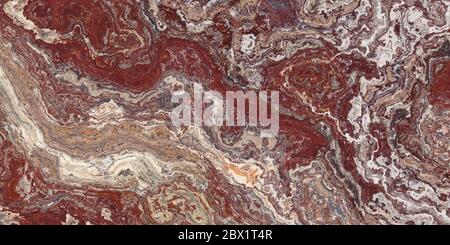 Rosso travertino bella Tile. Texture per il design. Illustrazione 2D Foto Stock