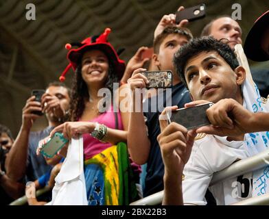 Scene di calcio a St. Louis durante la mostra Real Madrid / Inter Milan Foto Stock