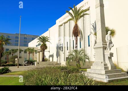 Memoriale confederato,Hillsborough County Courthouse,Tampa, Florida, STATI UNITI D'AMERICA,l'America del Nord Foto Stock